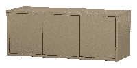 WOOOD Opbergbank 'Turner' 120cm, kleur Mud