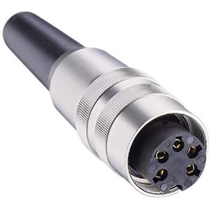 Lumberg KV 60 DIN-connector Bus, recht Aantal polen: 6 Zilver 1 stuk(s)