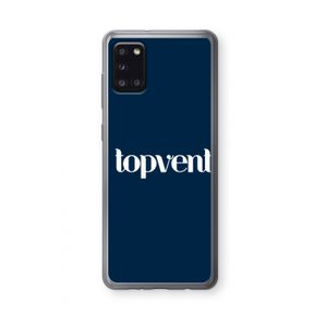 Topvent Navy: Samsung Galaxy A31 Transparant Hoesje