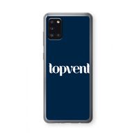 Topvent Navy: Samsung Galaxy A31 Transparant Hoesje