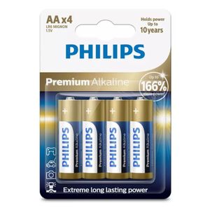 Philips Premium Alkaline LR03M4B/10 huishoudelijke batterij Wegwerpbatterij AAA