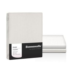 Bonnanotte Bonnanotte Perkal Hoeslaken 140x200 Off White