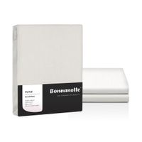 Bonnanotte Bonnanotte Perkal Hoeslaken 140x200 Off White - thumbnail