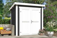 Outdoor Life Products | Tuinhuis Sara 200 x 200 | Gecoat | Carbon Grey-Wit - thumbnail