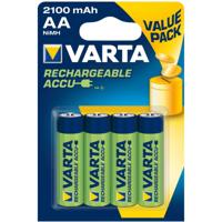 Varta AA batterijen oplaadbaar - 2100mAh - 4 stuks