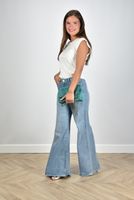 FRAME jeans Le Palazzo LPPB785 blauw - thumbnail