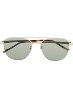 Saint Laurent Eyewear lunettes de soleil SL531 à monture aviateur - Or - thumbnail