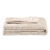 Leen Bakker - Plaid Xavier - 130x160 Cm - Polyester/Fleece - Taupe