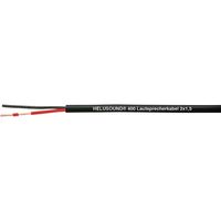 HELU 400089 Luidsprekerkabel HELUSOUND 400 2 x 1.5 mm² + 2 x 1.5 mm² Zwart per meter - thumbnail