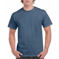 Indigoblauw katoenen shirt voor volwassenen 2XL (44/56)  -