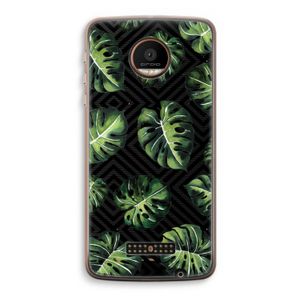 Geometrische jungle: Motorola Moto Z Force Transparant Hoesje