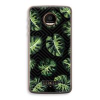 Geometrische jungle: Motorola Moto Z Force Transparant Hoesje