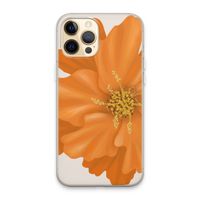 Orange Ellila flower: iPhone 13 Pro Max Transparant Hoesje
