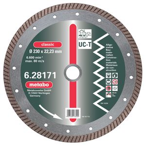 Metabo Accessoires Diamantschijf Ø 150x22,23 mm UC-T - 628169000