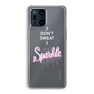 Sparkle quote: Oppo Find X3 Transparant Hoesje