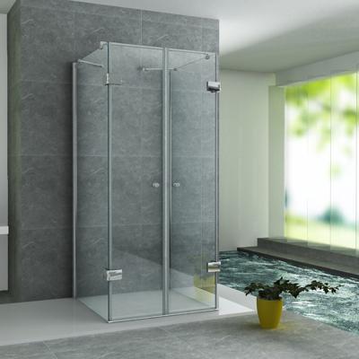 Douchecabine Aloni Anti-kalk | 90x90x190 cm | 2 Draaideur | Helder glas | Chroom