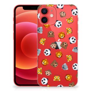 TPU bumper voor iPhone 12 Mini Dieren Emojis