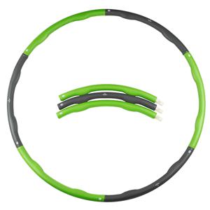 Matchu Sports Fitness hoelahoep 1.2kg groen - Groen/grijs - Ø 100cm