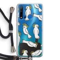 Papegaai: Huawei P20 Lite (2019) Transparant Hoesje met koord