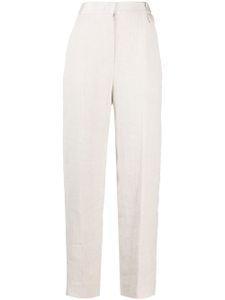 Emporio Armani pantalon droit à plis marqués - Tons neutres