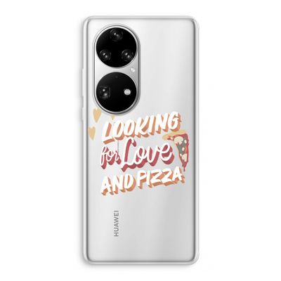 Pizza is the answer: Huawei P50 Pro Transparant Hoesje