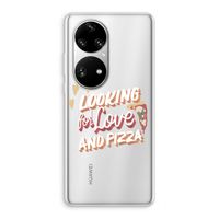 Pizza is the answer: Huawei P50 Pro Transparant Hoesje