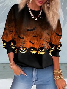 Casual Halloween Crew Neck Regular Fit Sweatshirt