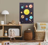 Zonnestelsel kinder poster