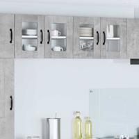 Keukenkast aan de muur 2 pcs Beton Grijs 60 x 31 x 40 cm Keukenkast aan de muur 2 pcs Beton Grijs 60 x 31 x 40 cm