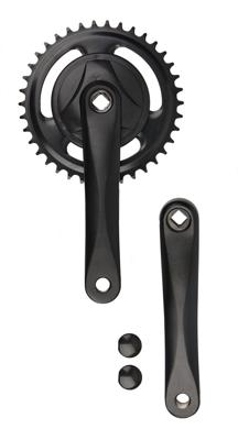 Vinty crankstel 38t 1/8“, crank 170mm met disc, zwart