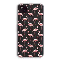 Flamingoprint groen: Google Pixel 4a 5G Transparant Hoesje