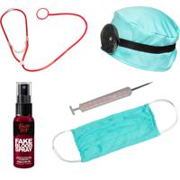 Dokter/chirurg ziekenhuis verkleed set - accessoires 6-delig - kunststof - thumbnail