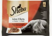Sheba Mini Filets traiteur selectie in saus multipack 4 x 85g - thumbnail