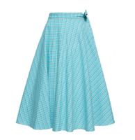 Queen Kerosin Karo Wrap Skirt Blauw Turkoois