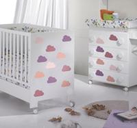 Roze tonige wolken stickers