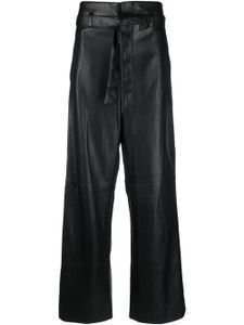 Essentiel Antwerp pantalon droit à taille ceinturée - Noir