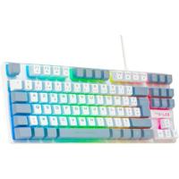 Gaming toetsenbord - The G-Lab - KEYZ CAESIUM - RGB - Wit & Grijs - TKL