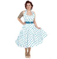 Polka Dress White/Turquoise-36 (NL) /10 (UK) | 28% korting - thumbnail