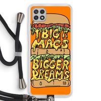 Big Macs Bigger Dreams: Samsung Galaxy A22 4G Transparant Hoesje met koord