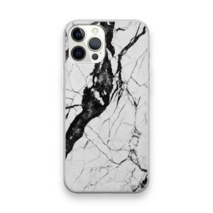 Witte marmer 2: iPhone 12 Pro Max Transparant Hoesje