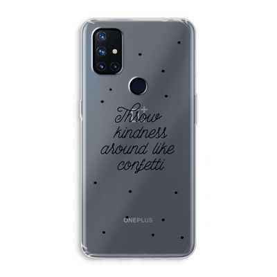 Confetti: OnePlus Nord N10 5G Transparant Hoesje