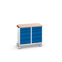 Bott Verso Mobiele Kast | 1050x600x980mm | 10 Laden | MPX Top | RAL 5010 - 16927101.11 Bott Verso Mobiele Kast | 1050x600x980mm | 10 Laden | MPX Top | RAL 5010 - 16927101.11