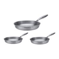 Resto Kitchenware Koekenpannenset Crater ø 24 + 26 + 28 cm - Inductie en alle andere warmtebronnen