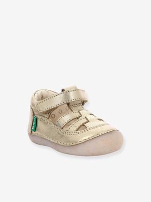 Babysandalen van leer Sushy 927896-10-113 KICKERS® goudbeige