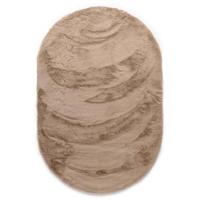 Tapeso Ovaal hoogpolig vloerkleed - Comfy plus - taupe - 230x330 cm Tapeso Ovaal hoogpolig vloerkleed - Comfy plus - taupe - 230x330 cm