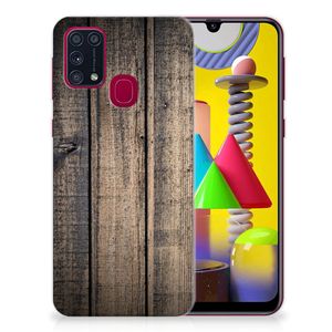 Samsung Galaxy M31 Bumper Hoesje Steigerhout