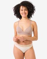 HEMA Damesstring Naadloos Micro Met Kant Lichtroze (lichtroze)