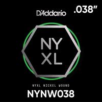 D'Addario NYNW038 NYXL Nickel Wound Elektrische Losse Snaar .038