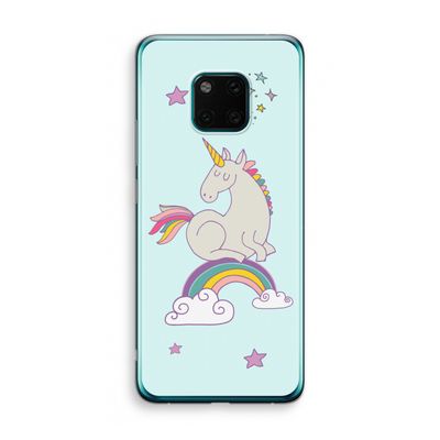 Regenboog eenhoorn: Huawei Mate 20 Pro Transparant Hoesje