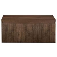 Frozen 3D Badmeubelset 100 cm - Greeplijst in Kleur - Inclusief Wastafelbovenblad Dark Oak